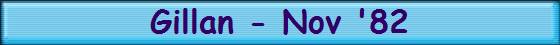 Gillan - Nov '82