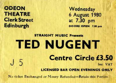 Ted Nugent - Aug '80
