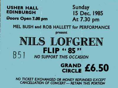 Nils Lofgren - Dec '85