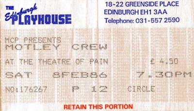 Motley Crue - Feb '86